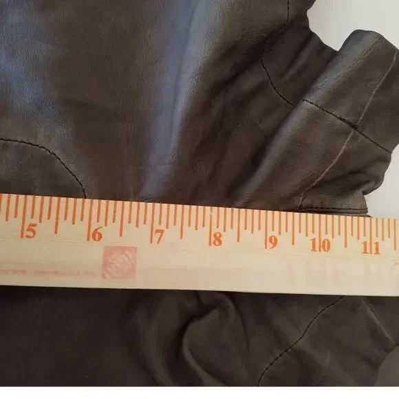 Pilcro and the Letterpress Anthropologie Womens 30 Quilted Vegan Leather Shorts - Picture 9 of 11